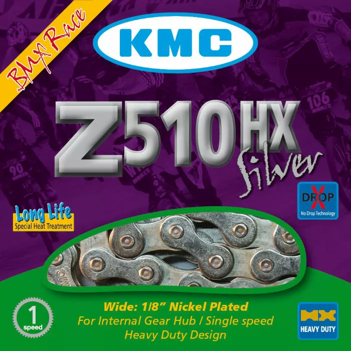 KMC Z510-HX Silver Kæde 2 KMC Z510-HX Silver Kæde