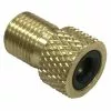 LifeLine Presta Til Schrader Adapter Til Ventilpumpe -Billig Cykelvedligeholdelse butik LifeLine Presta to Schrader Valve Pump Head Adaptor Manual Pumps Gold LL LPSA
