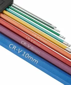 LifeLine Pro Coloured Allen Key Set 7 LifeLine Pro Coloured Allen Key Set -Billig Cykelvedligeholdelse butik LifeLine Pro Coloured Allen Key Set Allen Keys Multicolour LLPRO CAKS 1