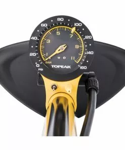 Topeak Joe Blow Sport III Fodpumpe -Billig Cykelvedligeholdelse butik Topeak Joe Blow Sport III Track Pump Internal Black Yellow NotSet TJB S6 6