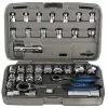 LifeLine Go-Through Momentnøgler (sæt, 34 Dele) -Billig Cykelvedligeholdelse butik X Tools 34 Piece Go Through Socket Set Internal Silver 2016 XTLSSCKTST20PCE