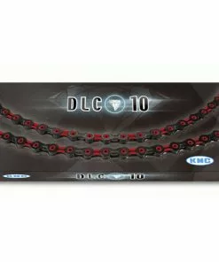 KMC DLC10 10 Speed Chain -Billig Cykelvedligeholdelse butik prod179521 Black Red NE 02