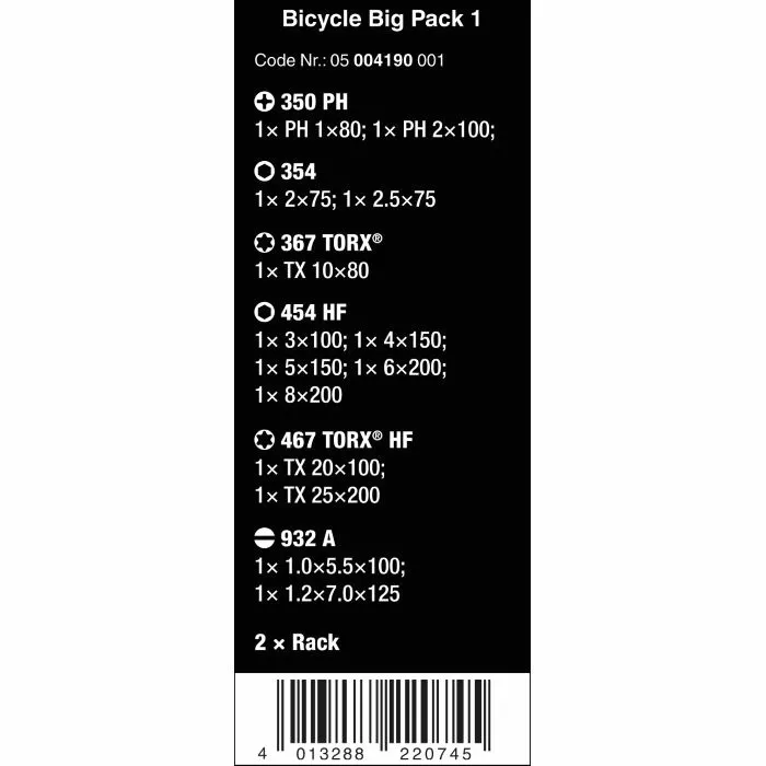Wera Tools Bicycle Big Pack 1 Toolset 7 Wera Tools Bicycle Big Pack 1 Toolset - Image 5