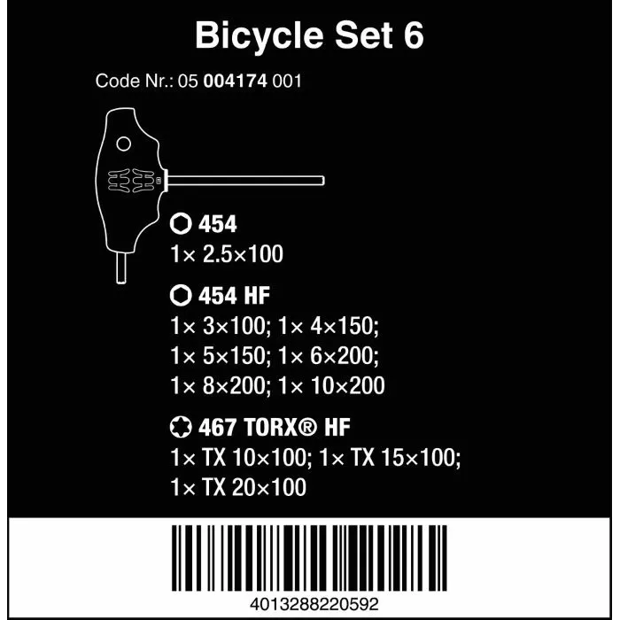 Wera Tools Bicycle Set 6 T-Handle Toolset 10 Wera Tools Bicycle Set 6 T-Handle Toolset - Image 8